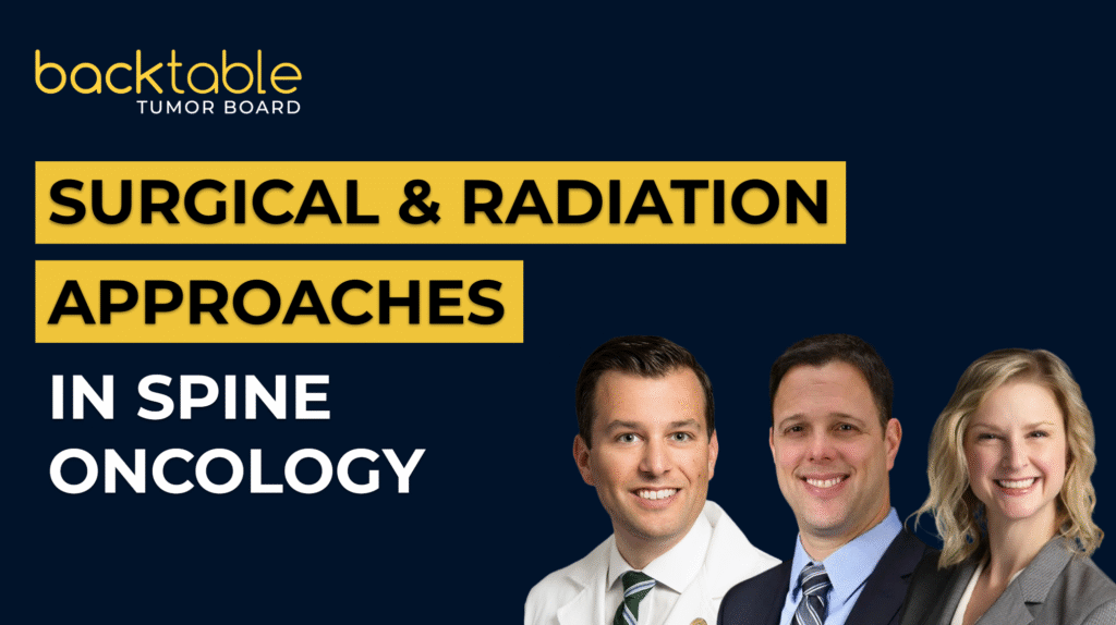 Surgical and Radiation Approaches in Spine Oncology