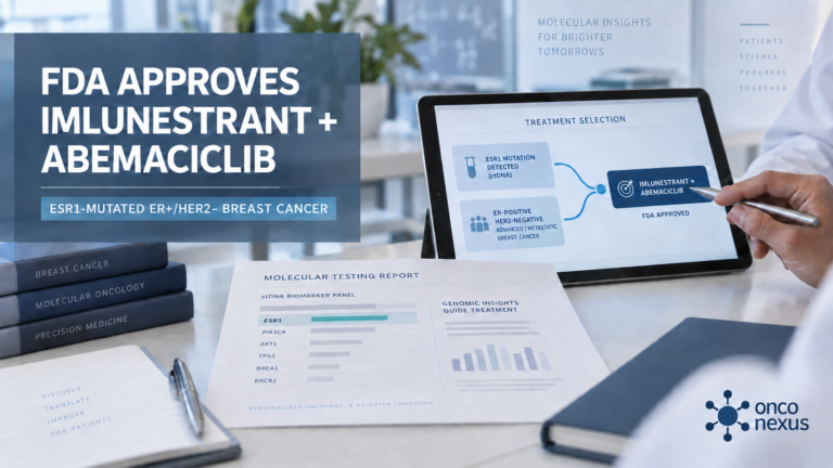 FDA Approves Imlunestrant Plus Abemaciclib for ESR1-Mutated Breast Cancer
